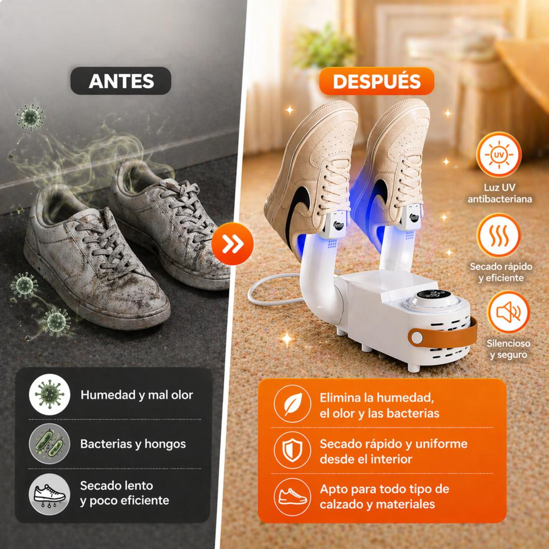 Secador y Desodorizador UV para Zapatos