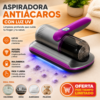 Aspiradora UV – Elimina Ácaros y Bacterias
