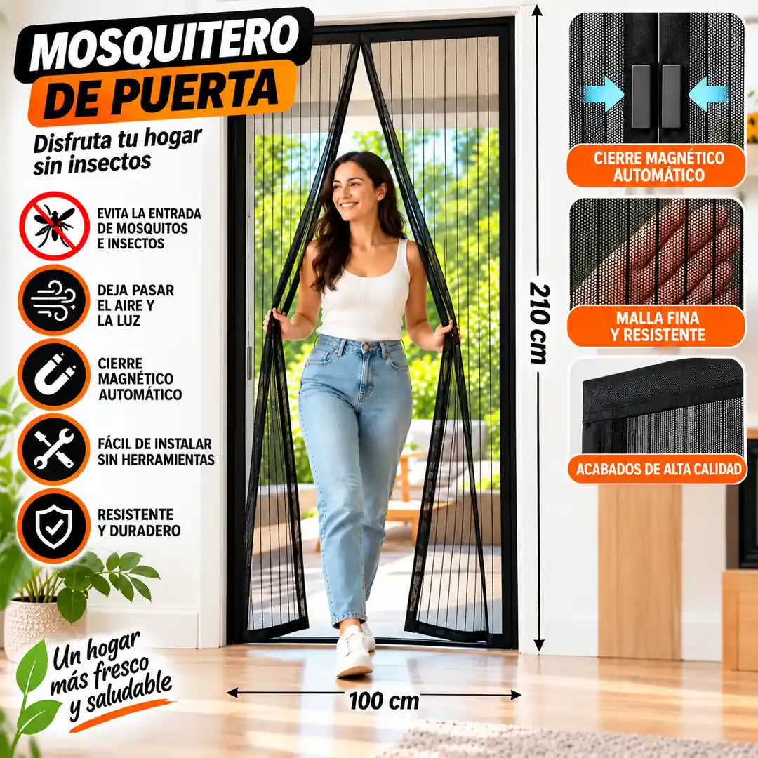 Cortina Magnética para Puerta - para el Hogar