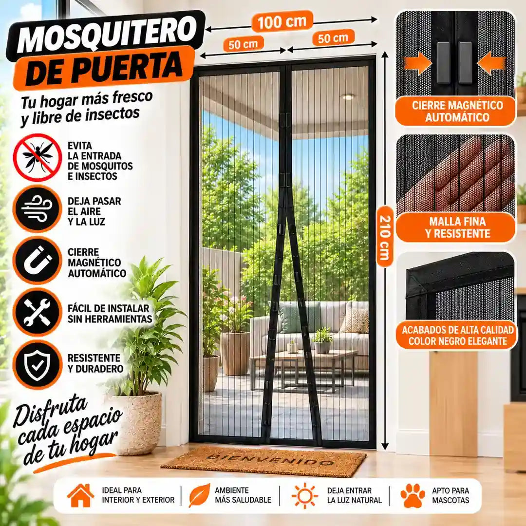 Cortina Magnética para Puerta - para el Hogar