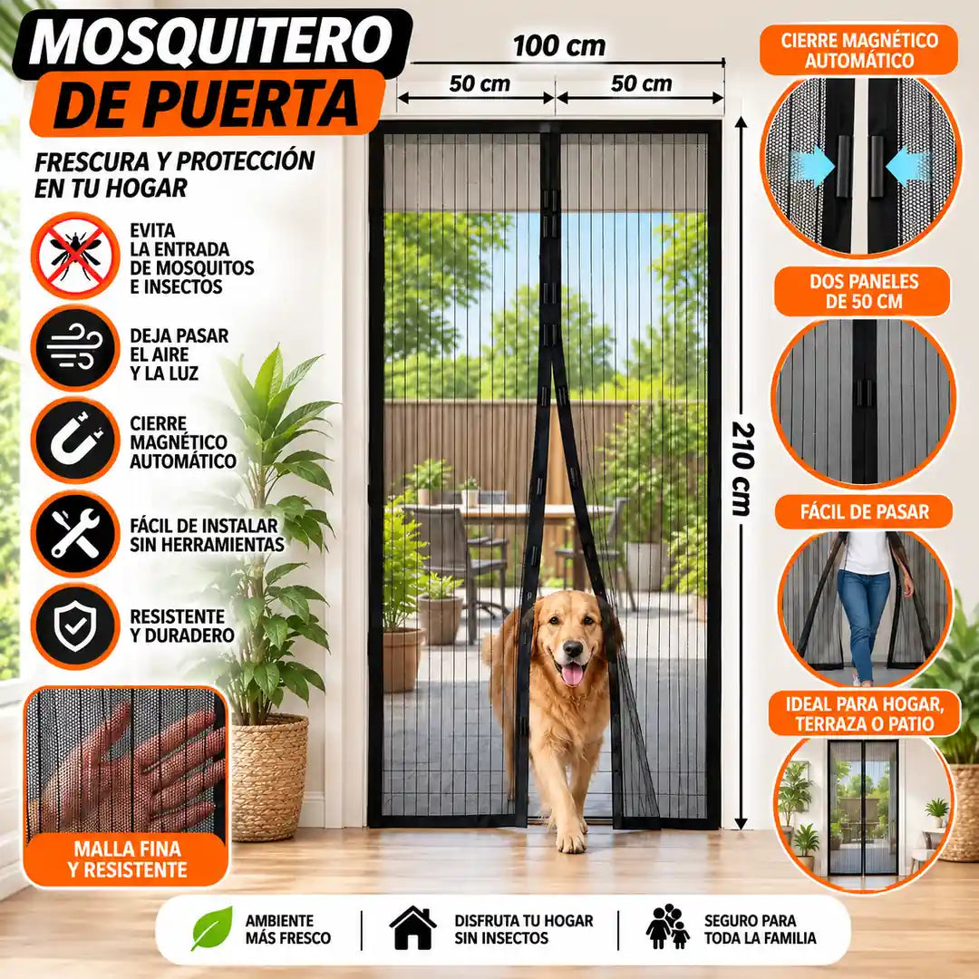 Cortina Magnética para Puerta - para el Hogar