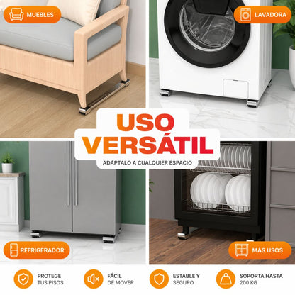 Soporte Móvil Ajustable para Electrodomésticos