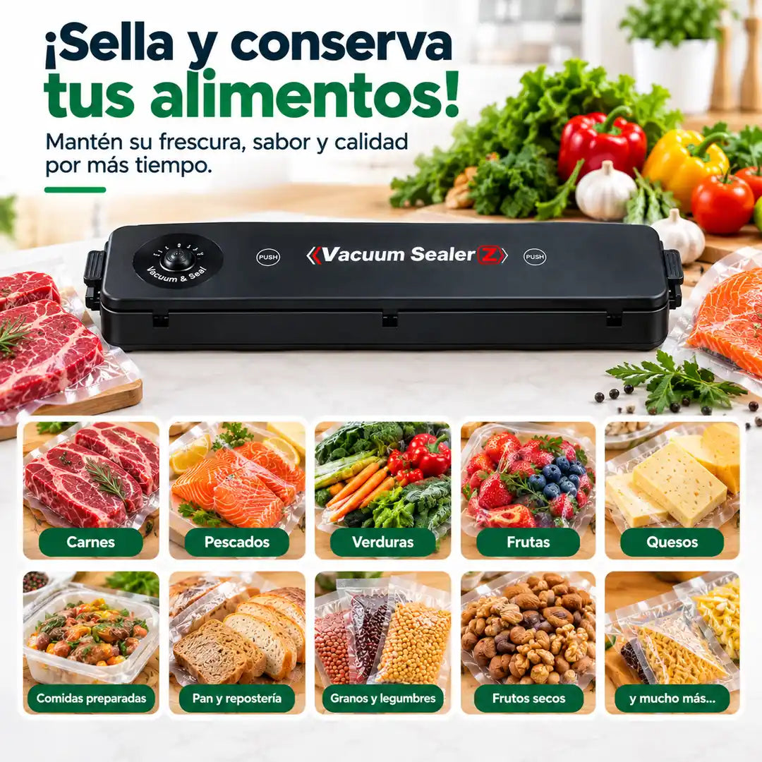 Sellador al Vacío Sealer – Alimentos Más Frescos