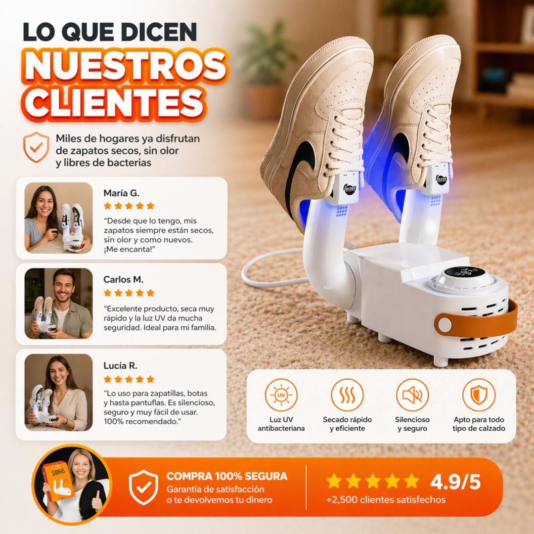 Secador y Desodorizador UV para Zapatos